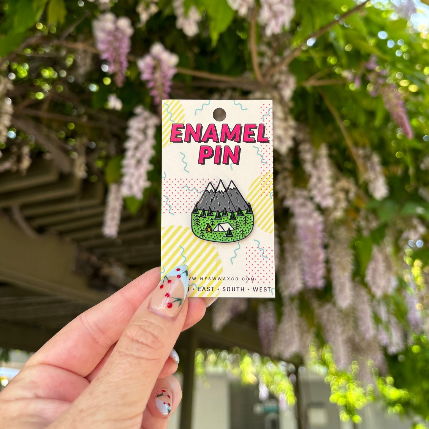 Let's Go Camping Enamel Pin