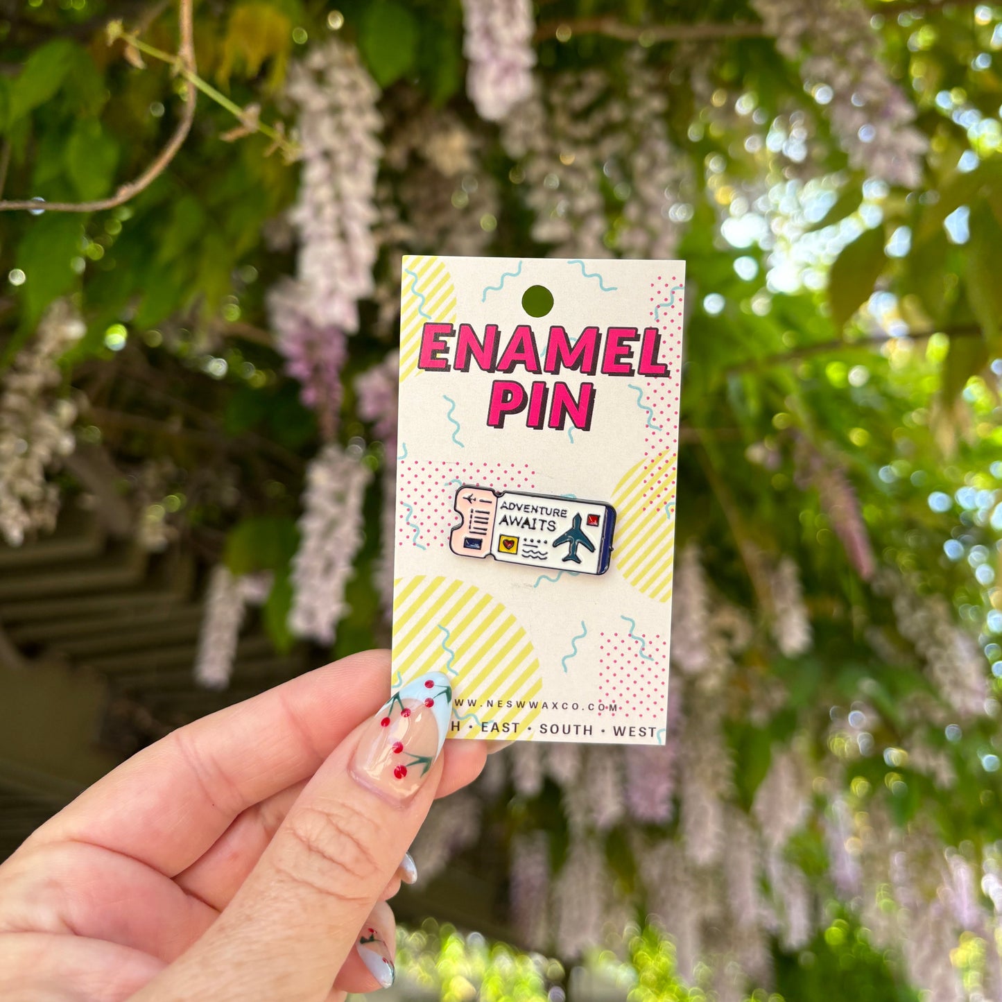 Adventure Awaits Enamel Pin