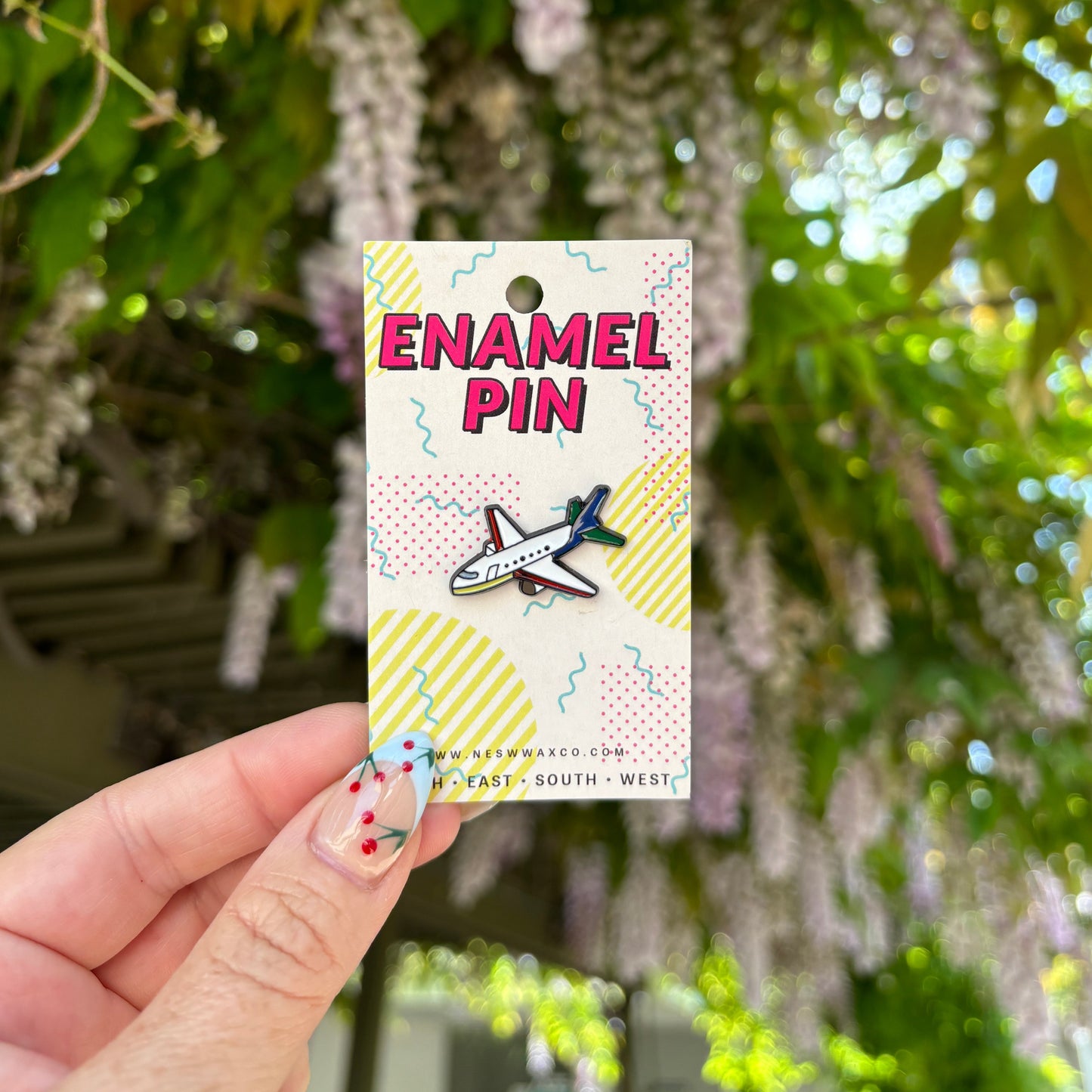 Jet Plane Enamel Pin