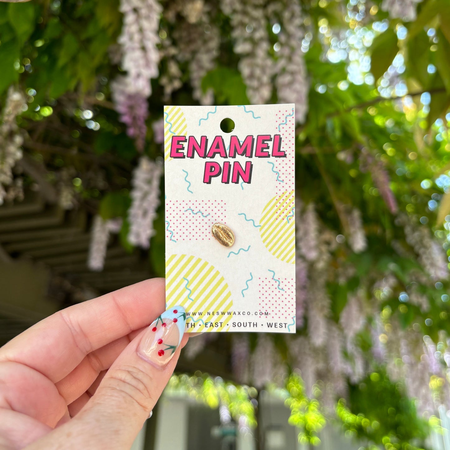 Coffee Bean Enamel Pin