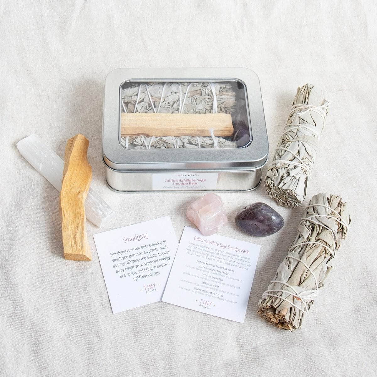 California White Sage Smudge Gift Pack by Tiny Rituals – NESW WAX CO//