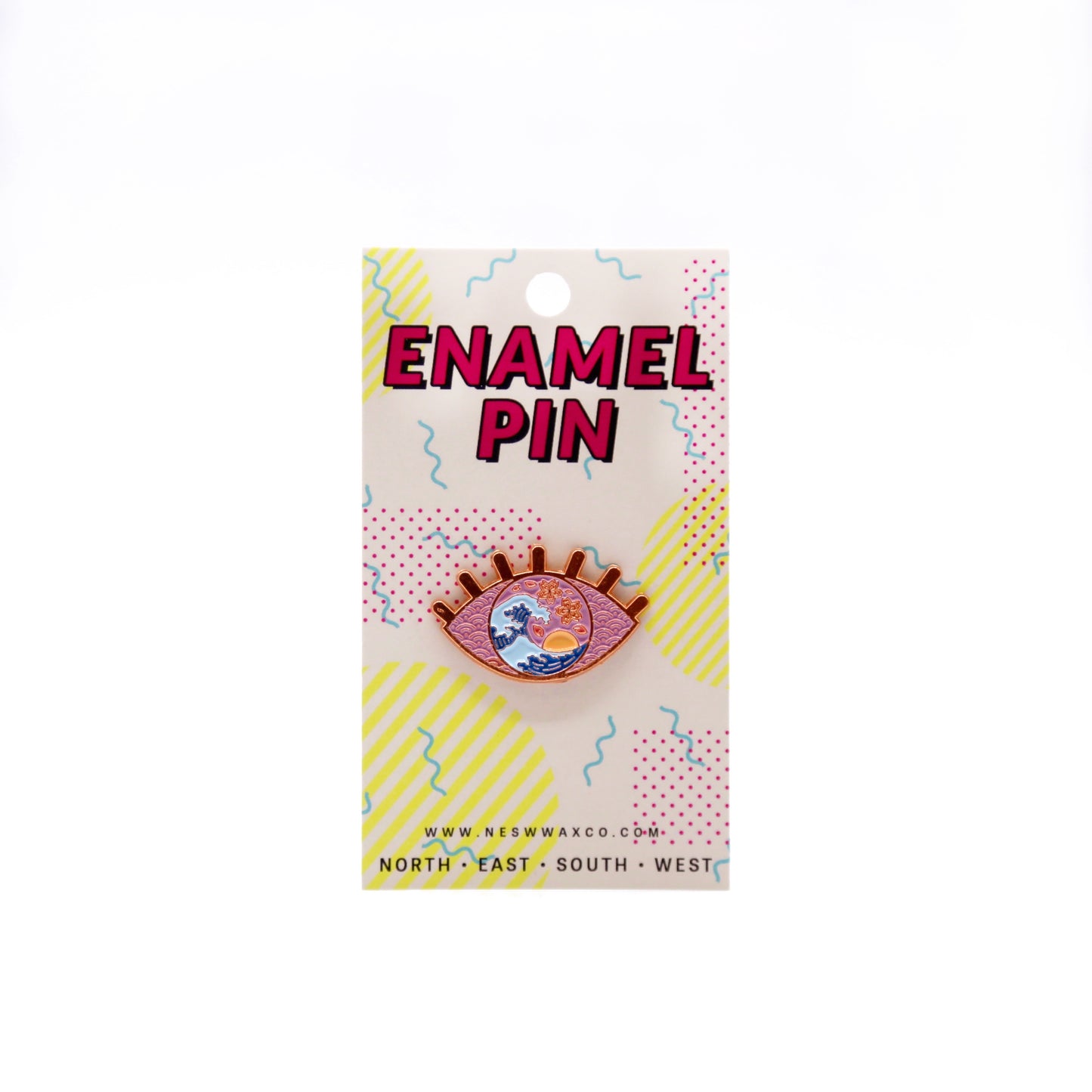 Evil Eye Wave Enamel Pin