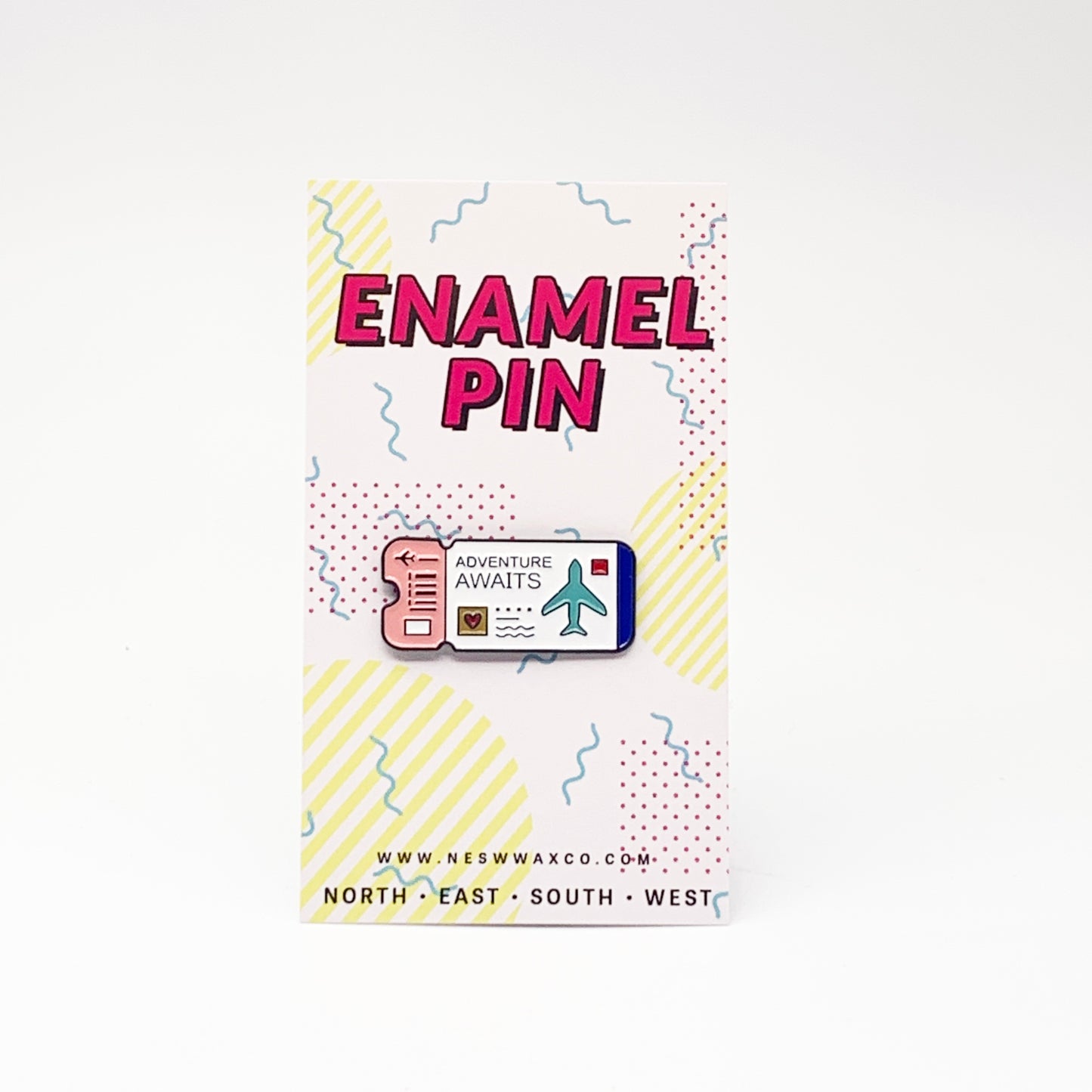 Adventure Awaits Enamel Pin - NESW WAX CO//