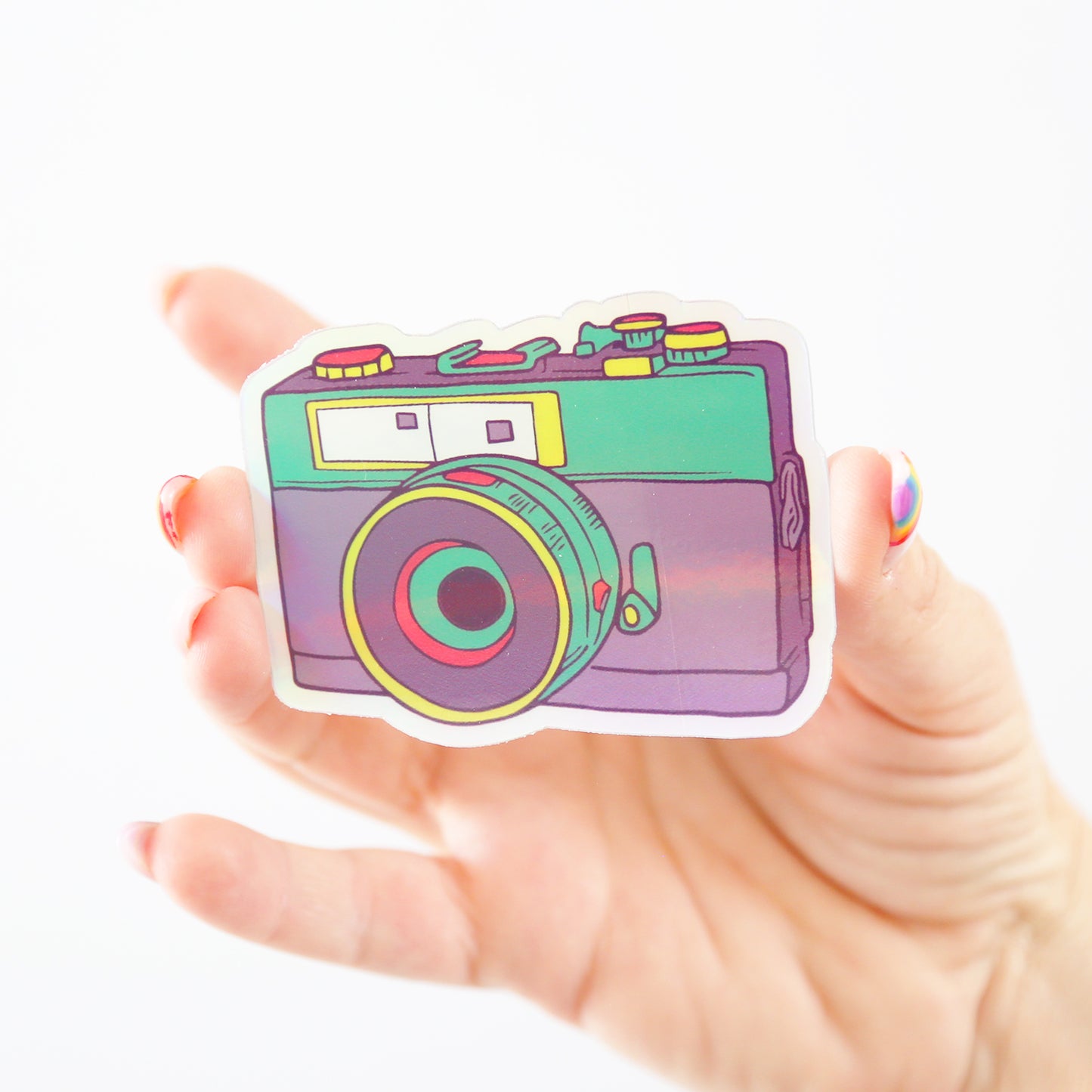Camera Holographic Sticker - NESW WAX CO//
