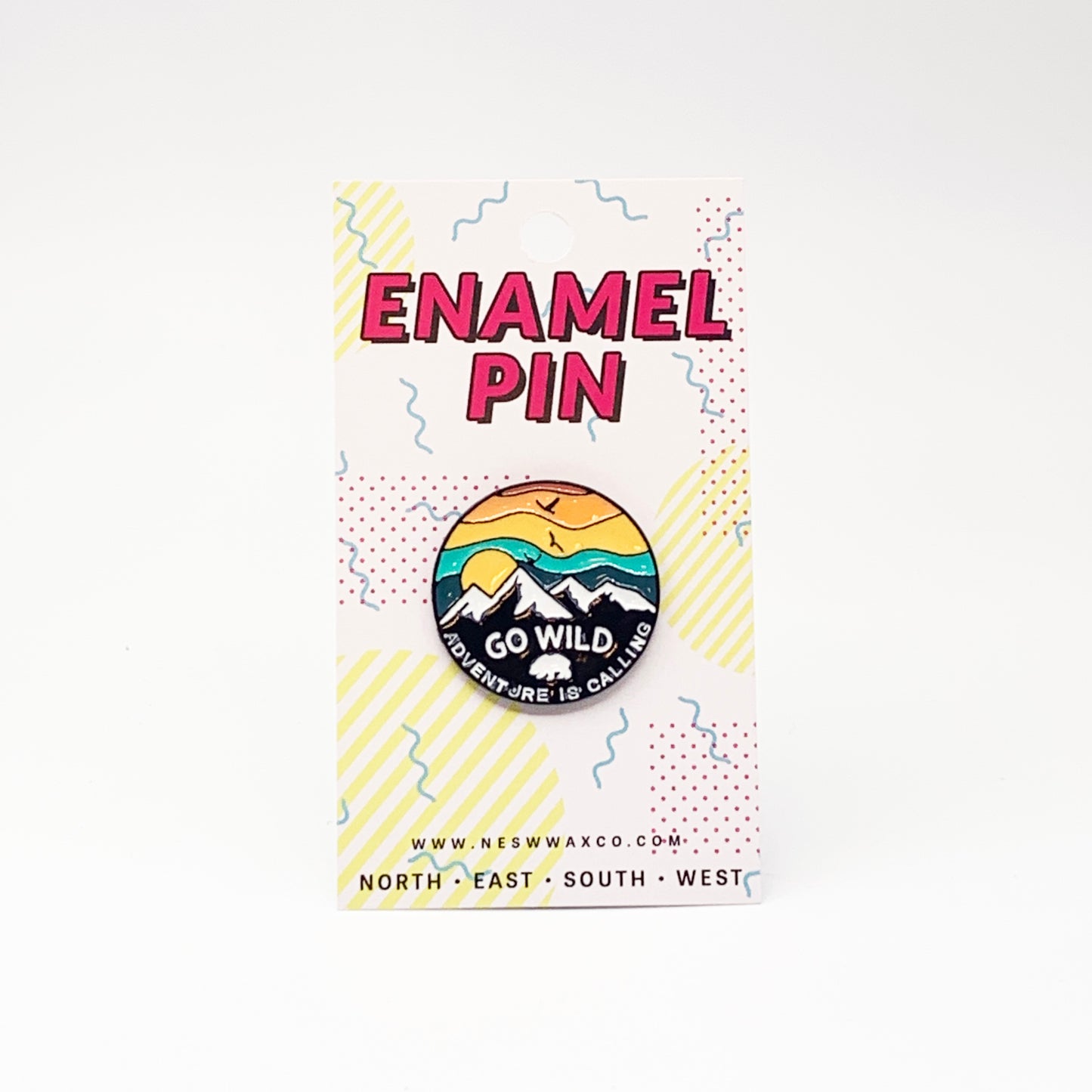 Go Wild Enamel Pin - NESW WAX CO//