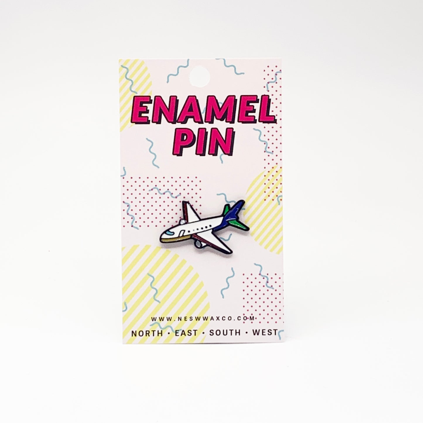 Jet Plane Enamel Pin - NESW WAX CO//