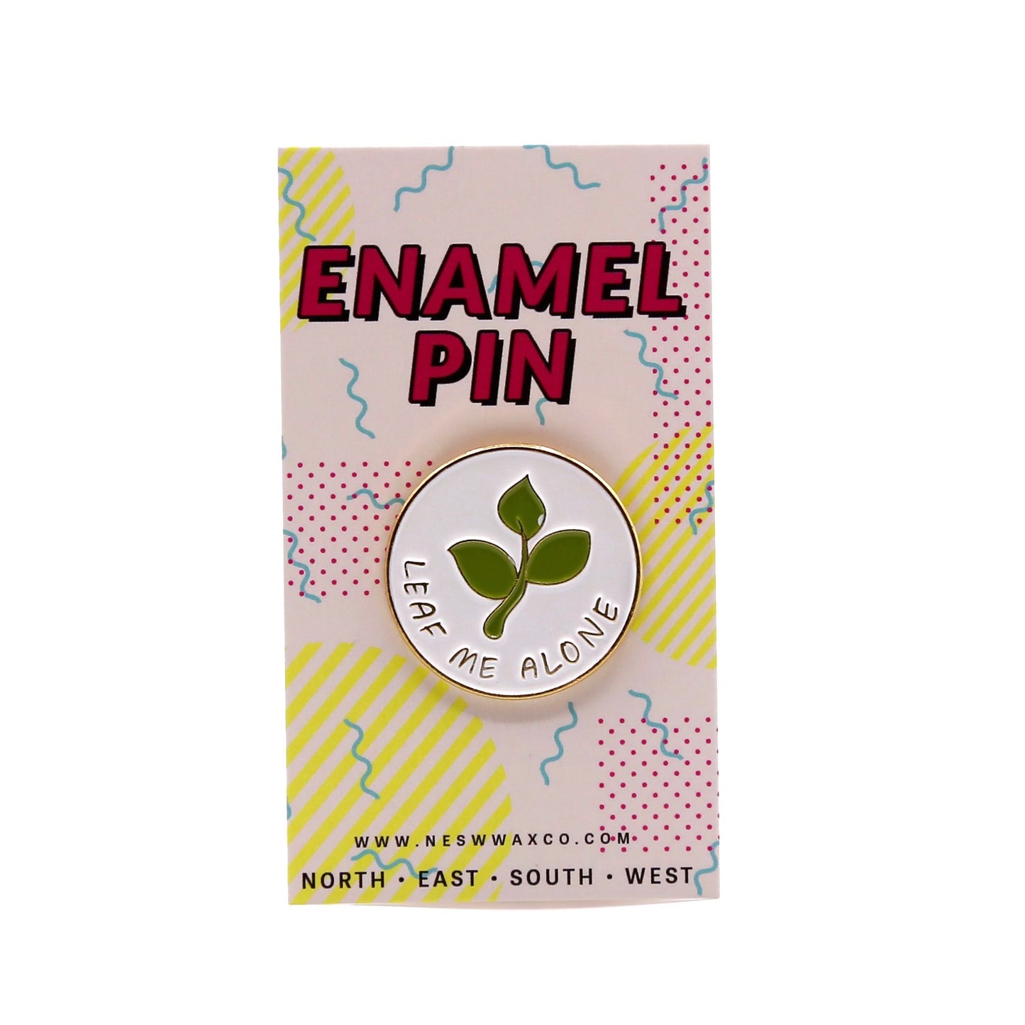 Leaf Me Alone Enamel Pin