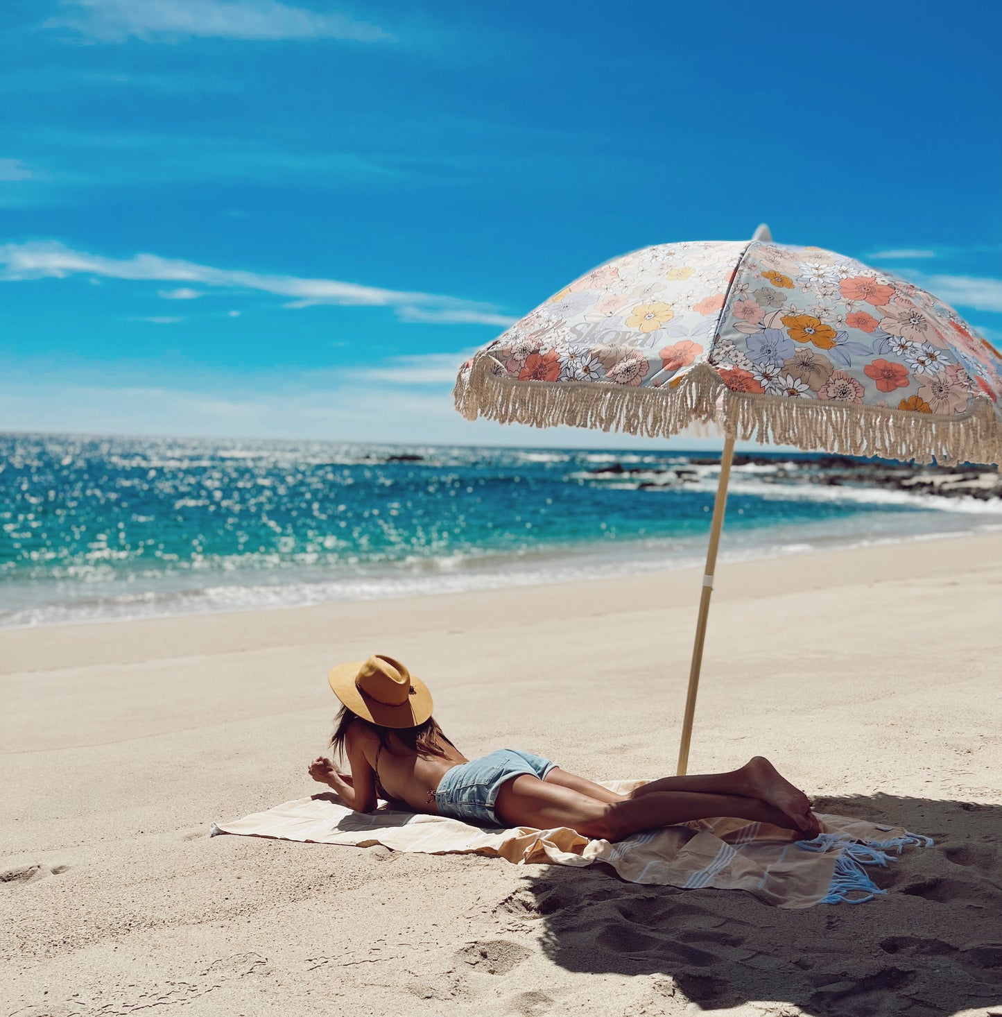 Day Dream Beach Umbrella by SKOVA