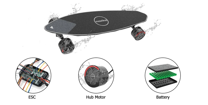 New Maxfind MAX2 PRO Series Single & Dual Edition Electric Skateboard