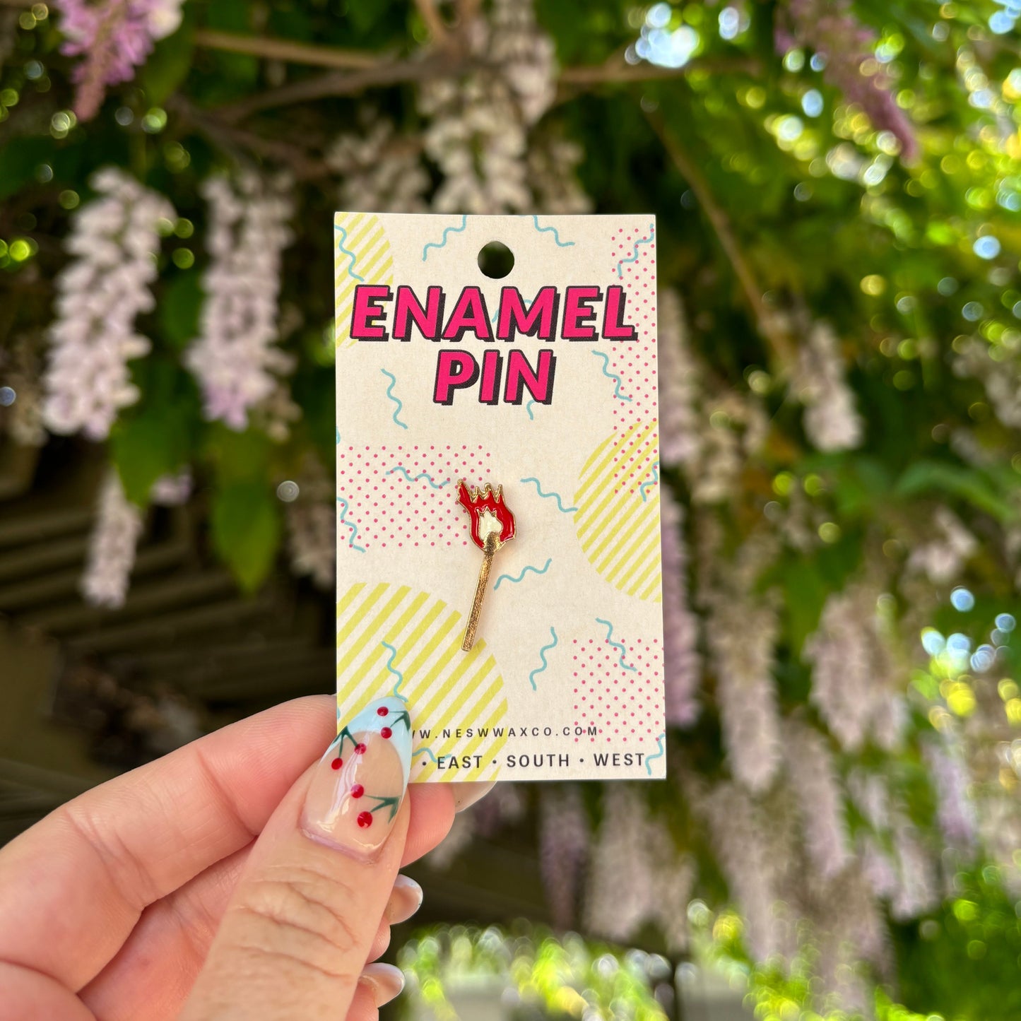 Matchstick Enamel Pin