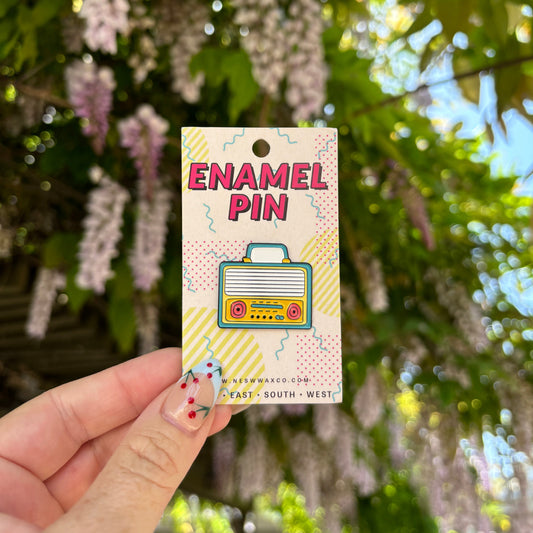 Retro Radio Enamel Pin