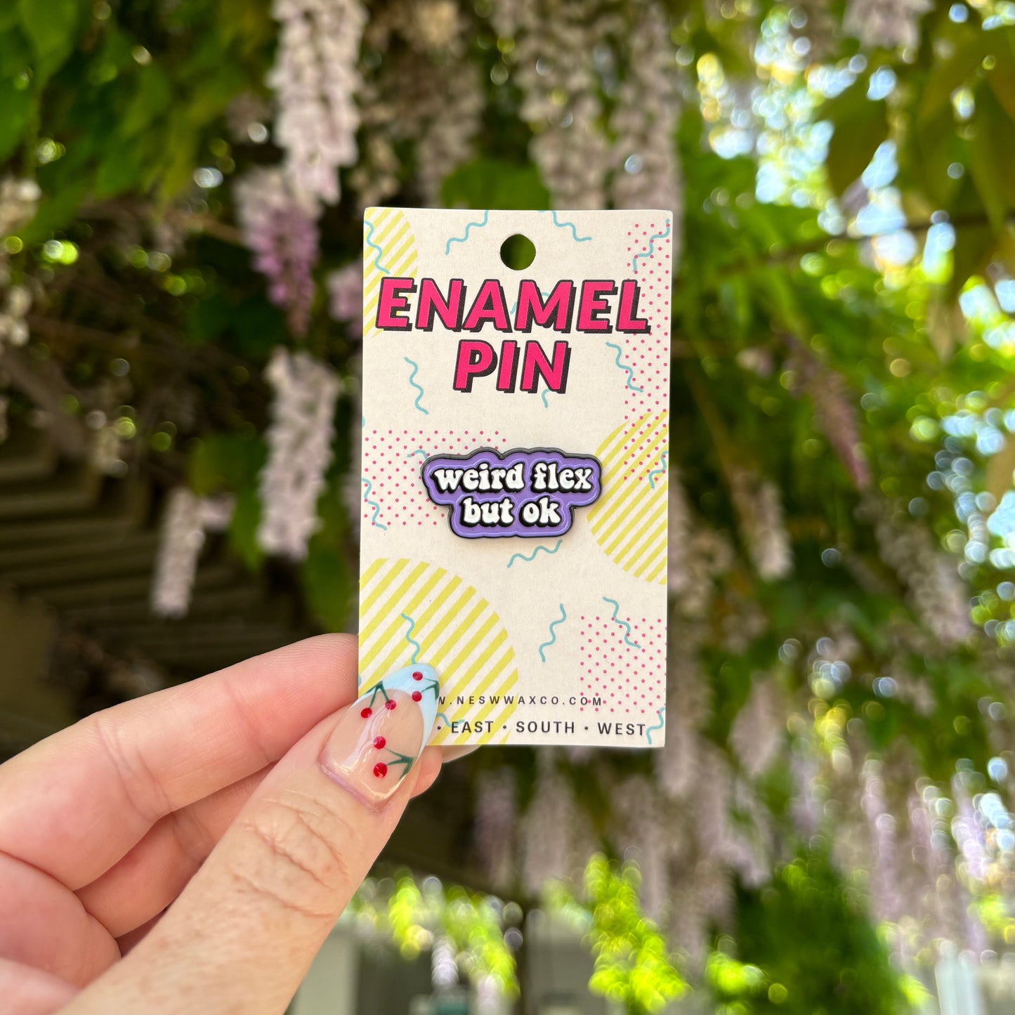 Weird Flex Enamel Pin