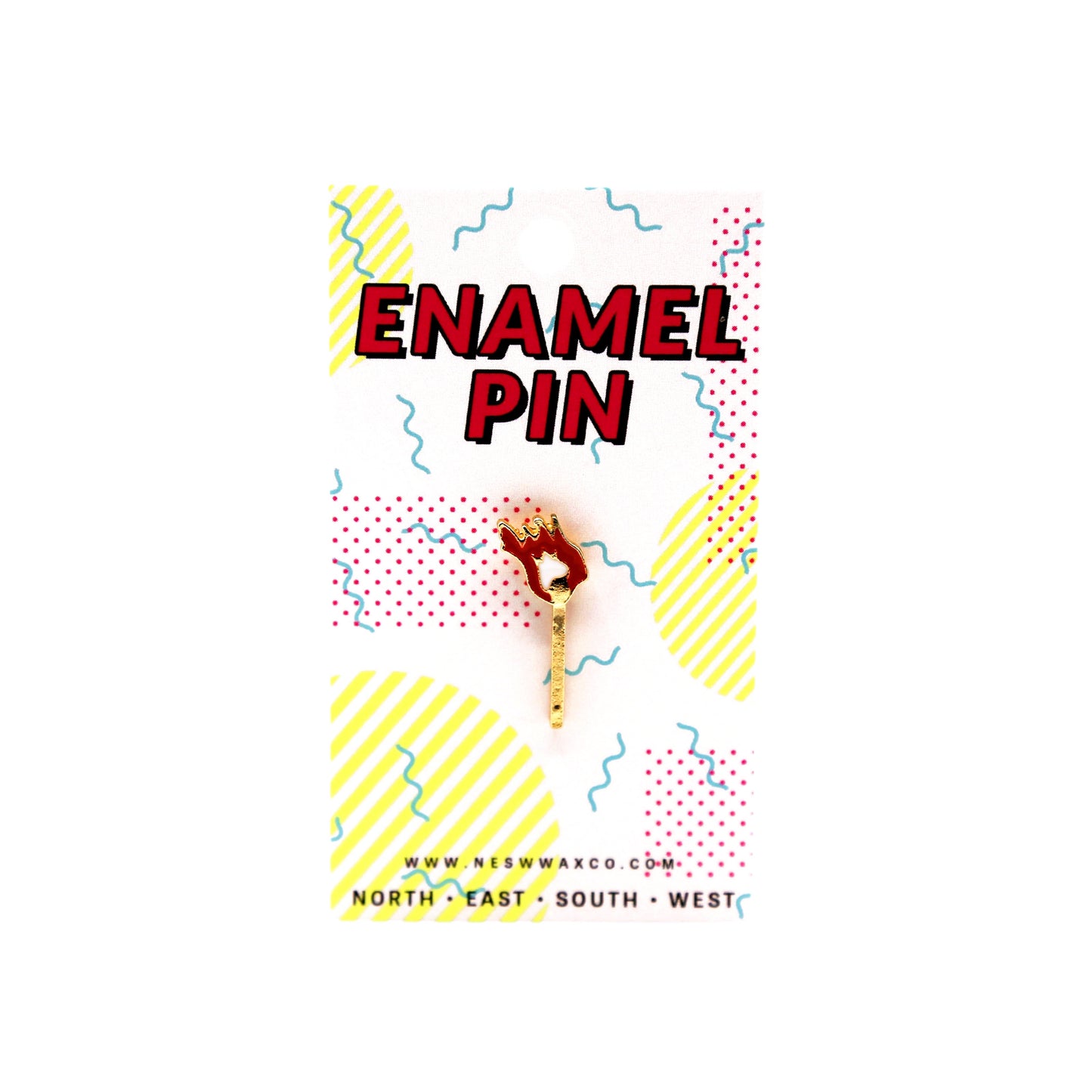 Matchstick Enamel Pin - NESW WAX CO//