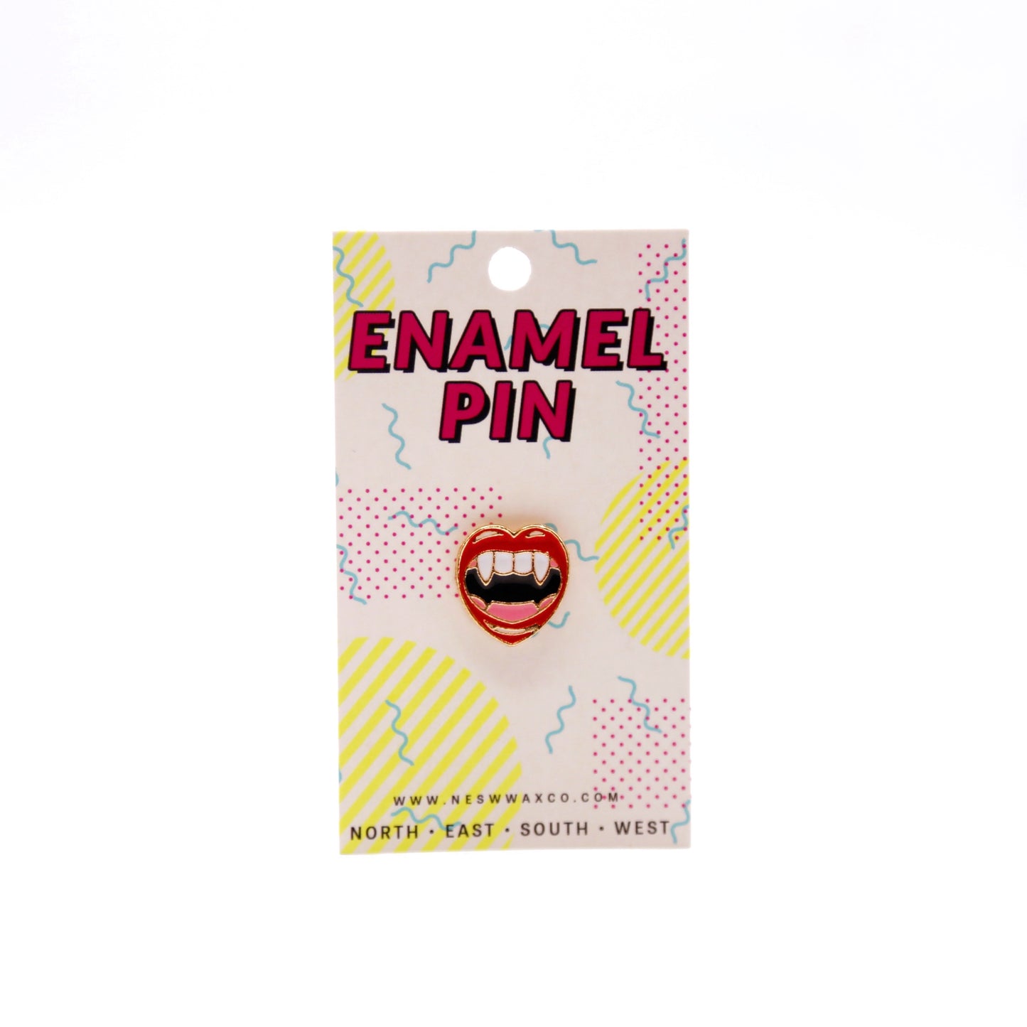 Fangs Enamel Pin