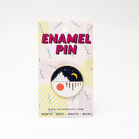 Day and Night Enamel Pin - NESW WAX CO//