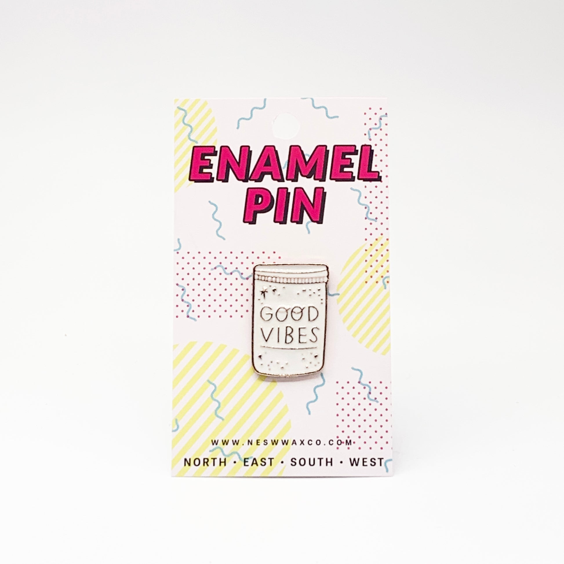 Good Vibes Enamel Pin - NESW WAX CO//