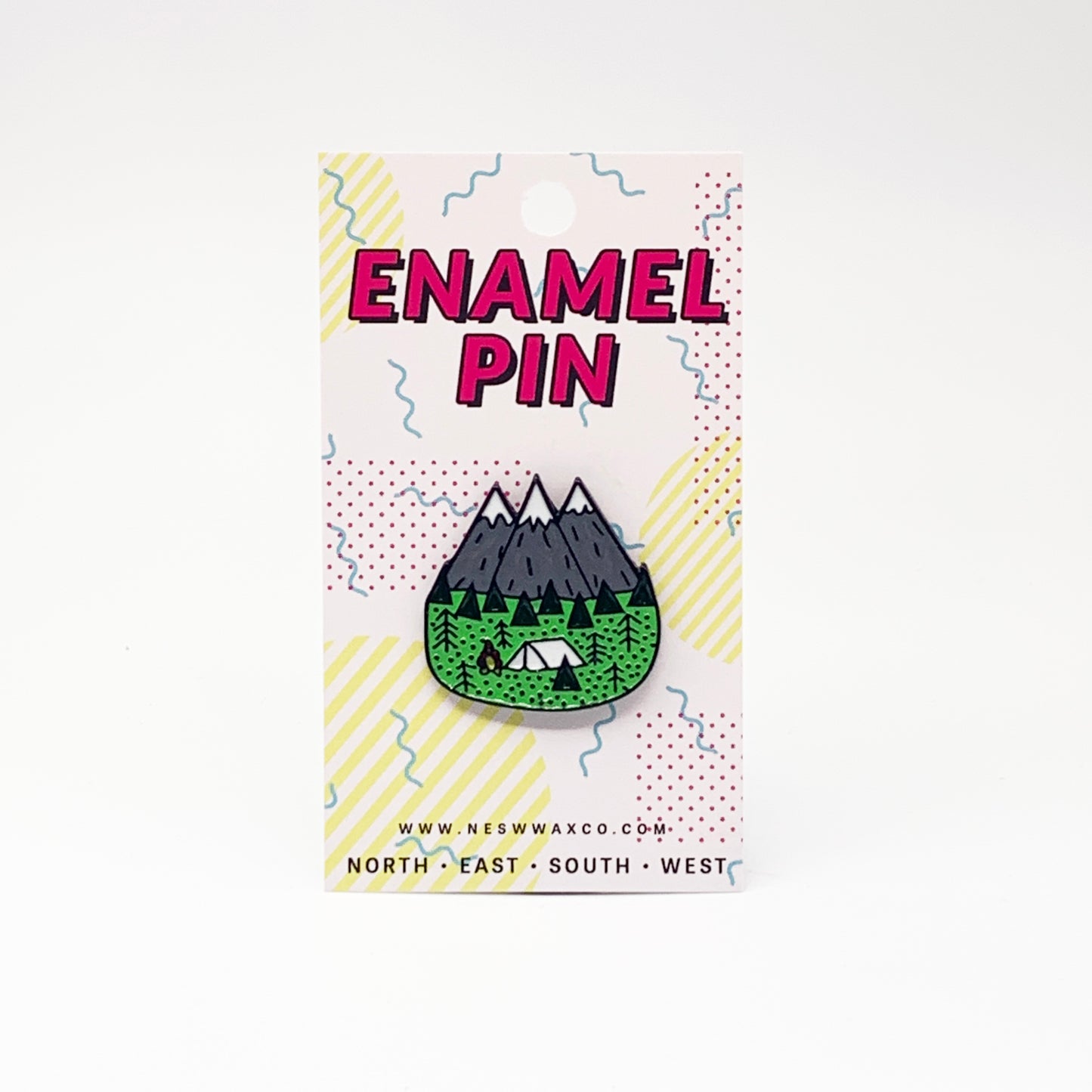 Let's Go Camping Enamel Pin - NESW WAX CO//