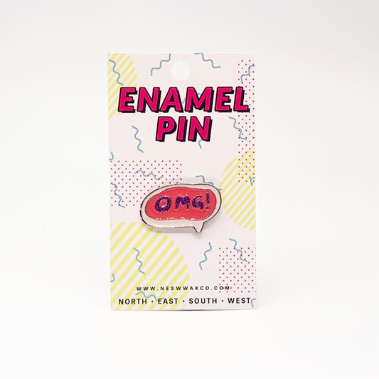 OMG Enamel Pin - NESW WAX CO//