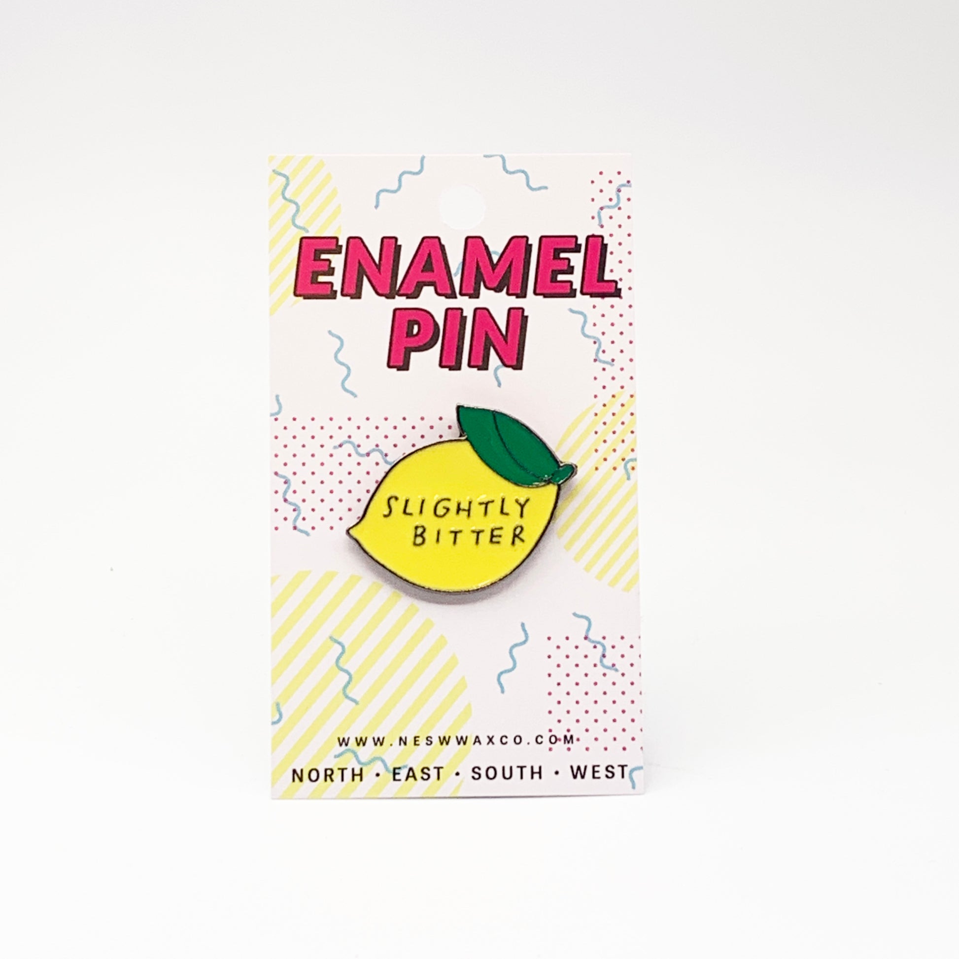 Slightly Bitter Enamel Pin - NESW WAX CO//
