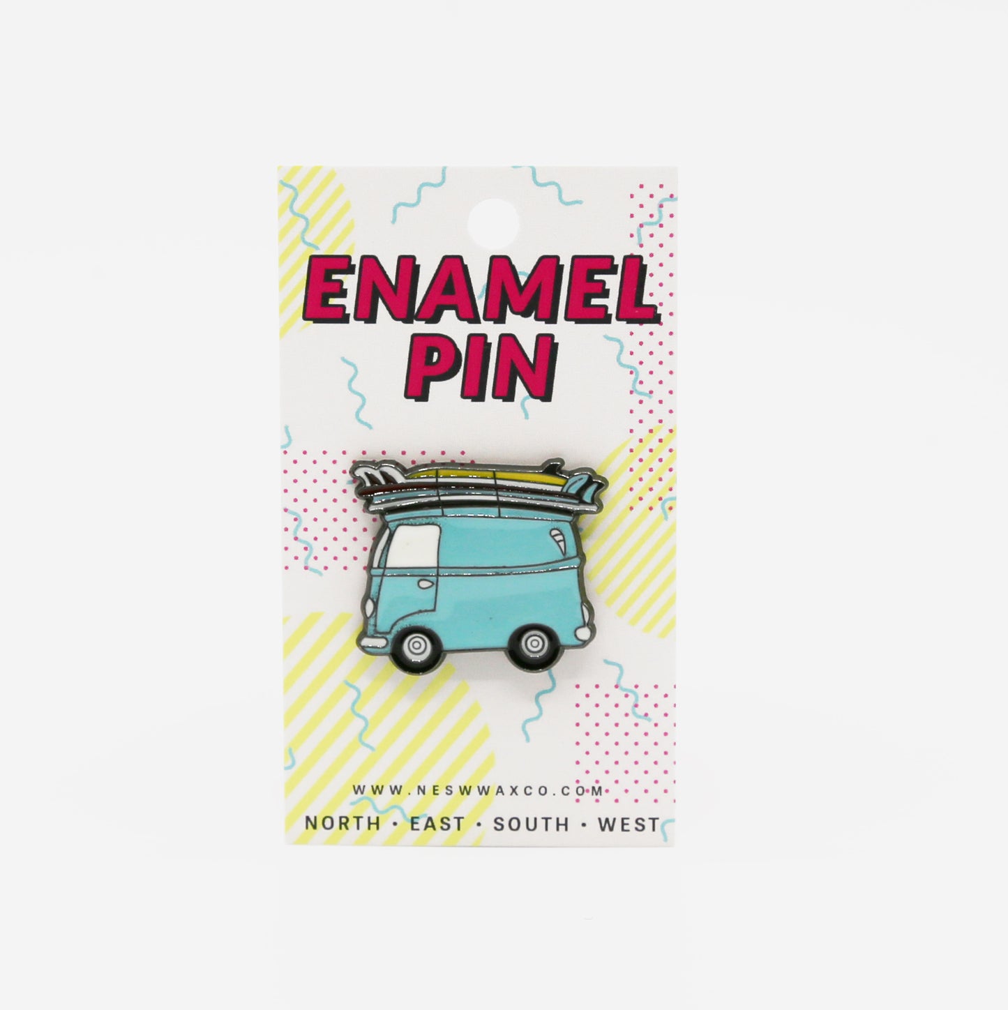 Out to Surf Enamel Pin - NESW WAX CO//