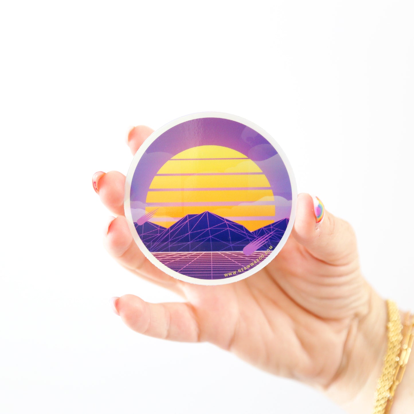 Holographic Sunset Sticker