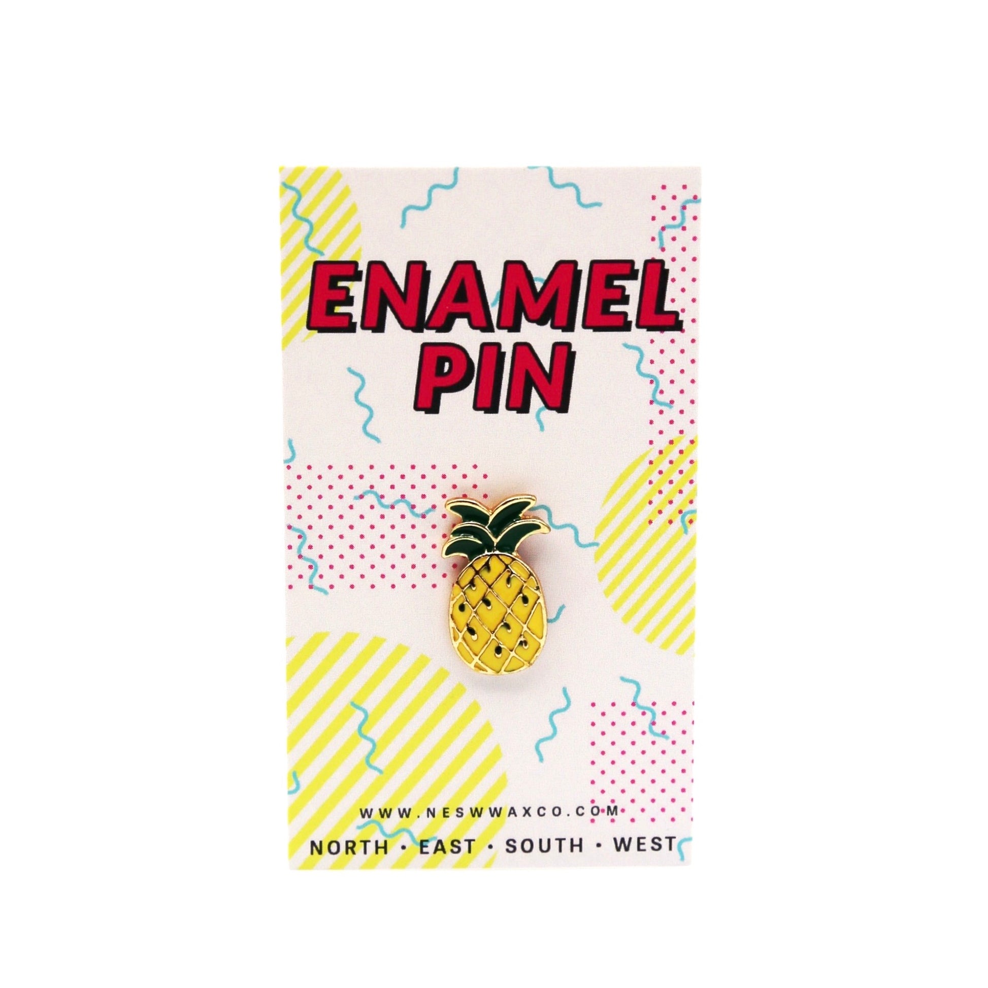 Pineapple Enamel Pin - NESW WAX CO//