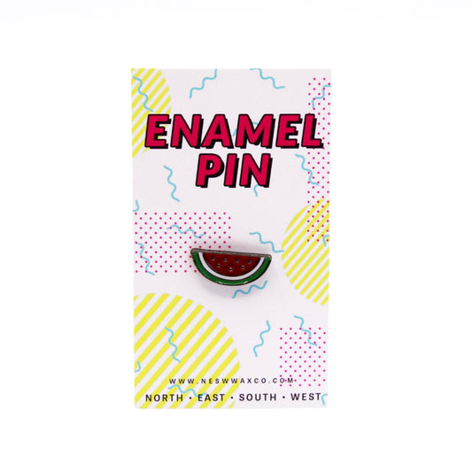 Watermelon Mini Enamel Pin - NESW WAX CO//
