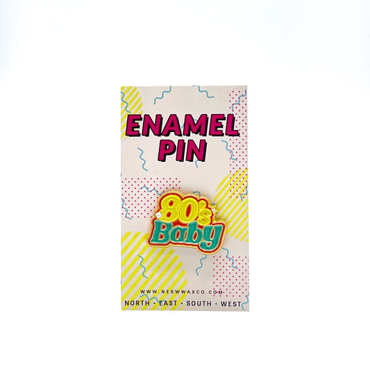 80s Baby Enamel Pin